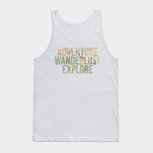 ADVENTURE, WANDERLUST, EXPLORE, map Tank Top